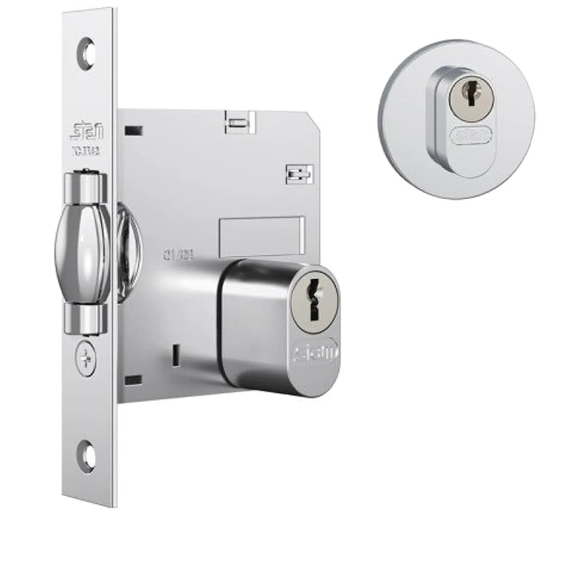 FECHADURA STAM 1005 TRINCO ROLETE ROS. REDONDA